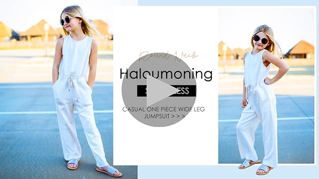 専用　Ines Romper 8Y Amazon.com: Haloumoning Girl's Jumpsuits Sleeveless Round